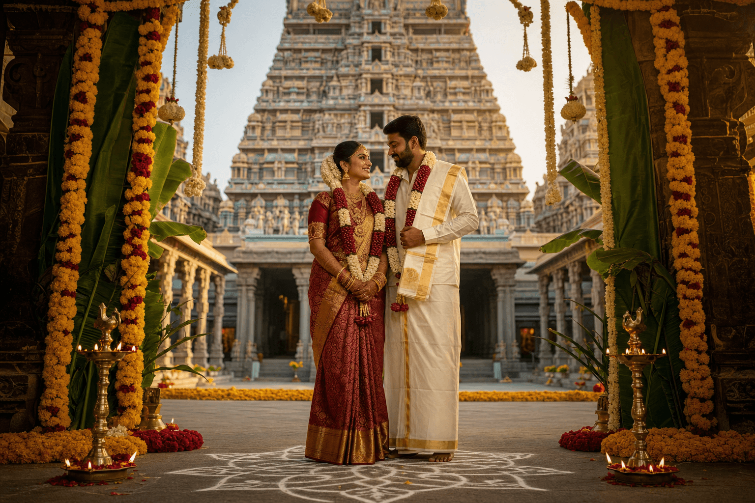 Traditional Indian wedding celebration